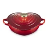 Le Creuset Signature Campagnard Braadpan Hart, 20cm kersenrood