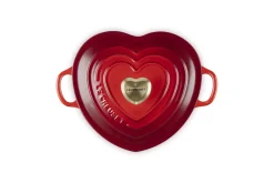 Le Creuset Signature Campagnard Braadpan Hart, 20cm kersenrood