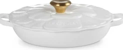 Le Creuset Signature Campagnard Bloesem, 26cm wit