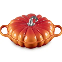 Le Creuset Signature Campagnard Pompoen Braadpan, 28cm oranjerood