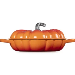 Le Creuset Signature Campagnard Pompoen Braadpan, 28cm oranjerood