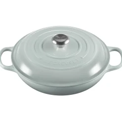 Le Creuset Signature Campagnard Braadpan, 30cm sea salt