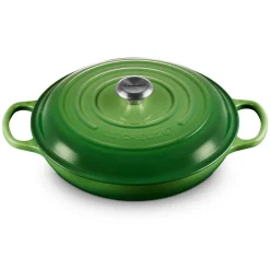 Le Creuset Signature Campagnard Braadpan, 30cm bamboo green