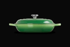 Le Creuset Signature Campagnard Braadpan, 30cm bamboo green