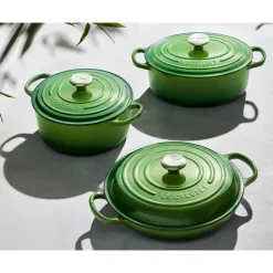 Le Creuset Signature Campagnard Braadpan, 30cm bamboo green