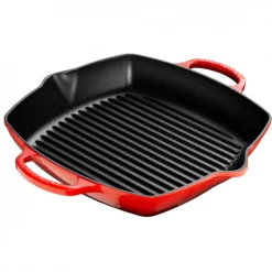 Le Creuset Signature Grillpan met Handvatten, 30x30cm kersenrood