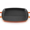 Le Creuset Signature Grillplaat, 30x27cm oranjerood