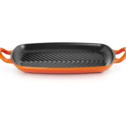 Le Creuset Signature Grillplaat, 30x27cm oranjerood