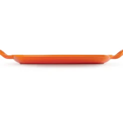 Le Creuset Signature Grillplaat, 30x27cm oranjerood