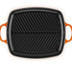 Le Creuset Signature Grillplaat, 30x27cm oranjerood