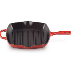 Le Creuset Signature Grillpan, 26x26cm kersenrood