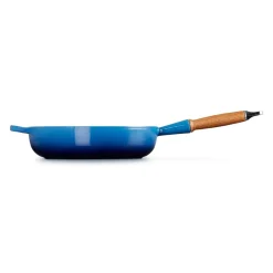 Le Creuset Signature Hapjespan met Houten Steel, 28cm azure