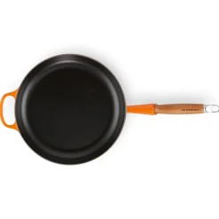 Le Creuset Signature Koekenpan met Houten Steel, 26cm oranjerood