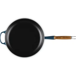 Le Creuset Signature Koekenpan met Houten Steel, 28cm nuit
