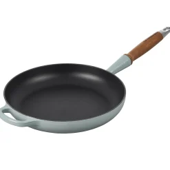 Le Creuset Signature Koekenpan met Houten Steel, 28cm sea salt