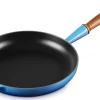 Le Creuset Signature Koekenpan met Houten Steel, 26cm azure