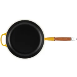 Le Creuset Signature Koekenpan met Houten Steel, 28cm nectar
