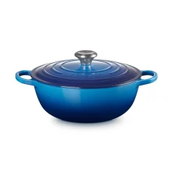 Le Creuset Signature Marmite Braadpan, 26cm azure
