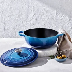 Le Creuset Signature Marmite Braadpan, 26cm azure