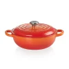 Le Creuset Signature Marmite Braadpan met Hoge Deksel, 22cm oranjerood