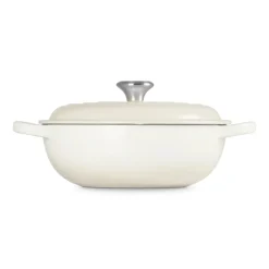 Le Creuset Signature Marmite Braadpan met Hoge Deksel, 22cm meringue