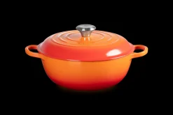 Le Creuset Signature Marmite Braadpan Hoog, 26cm oranjerood
