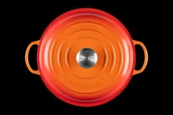 Le Creuset Signature Marmite Braadpan Hoog, 26cm oranjerood