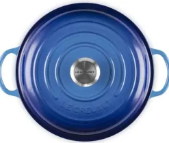 Le Creuset Signature Marmite Braadpan Hoog, 26cm azure