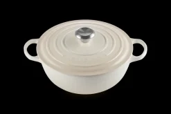 Le Creuset Signature Marmite Braadpan, 28cm meringue