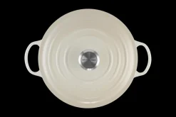 Le Creuset Signature Marmite Braadpan, 28cm meringue