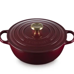 Le Creuset Signature Marmite Braadpan, 26cm garnet