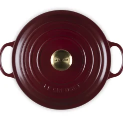 Le Creuset Signature Marmite Braadpan, 26cm garnet