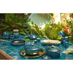 Le Creuset Signature Marmite Braadpan, 26cm deep teal