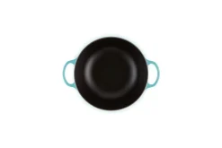 Le Creuset Signature Marmite Braadpan, 26cm caribbean blue
