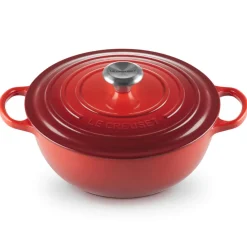 Le Creuset Signature Marmite Braadpan, 28cm kersenrood