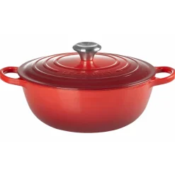 Le Creuset Signature Marmite Braadpan, 28cm kersenrood