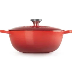 Le Creuset Signature Marmite Braadpan, 28cm kersenrood
