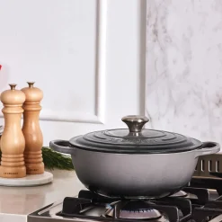 Le Creuset Signature Marmite Braadpan, 26cm flint
