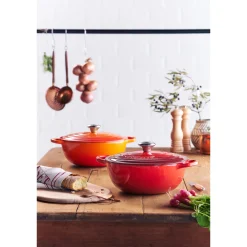 Le Creuset Signature Marmite Braadpan, 26cm kersenrood