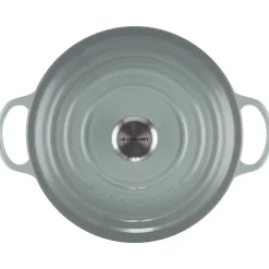 Le Creuset Signature Marmite Braadpan, 26cm sea salt
