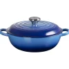 Le Creuset Signature Marmite Braadpan met Hoge Deksel, 22cm azure