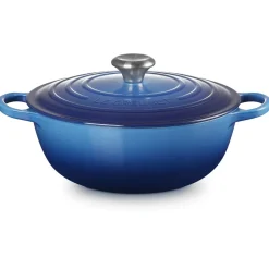 Le Creuset Signature Marmite Braadpan, 28cm azure