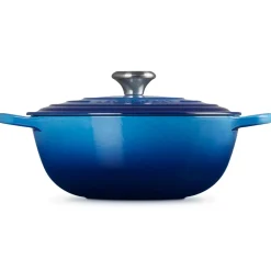Le Creuset Signature Marmite Braadpan, 28cm azure