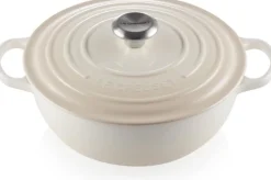 Le Creuset Signature Marmite Braadpan, 26cm meringue