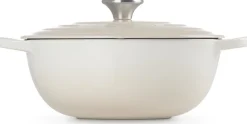 Le Creuset Signature Marmite Braadpan, 26cm meringue