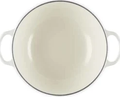 Le Creuset Signature Marmite Braadpan Hoog, 26cm meringue