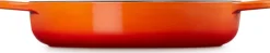 Le Creuset Signature Serveerpan, 28cm oranjerood