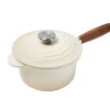 Le Creuset Signature Steelpan met Deksel, 18cm meringue