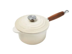 Le Creuset Signature Steelpan met Deksel, 18cm meringue