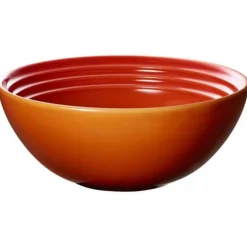 Le Creuset Stoneware Ontbijtkom, 16cm oranjerood